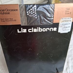 Liz Claiborne Special Occasion Black Pantyhose
